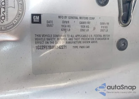 2008 Pontiac G6 Value Leader z USA, uszkodzony, nr VIN 1G2ZF57B084142271